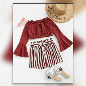 2 piece short set